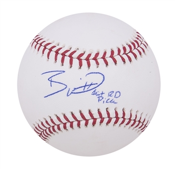 Bobby Witt Jr. Signed & Inscribed OML Manfred Baseball With "1st RD Pick" Inscription (TriStar)
